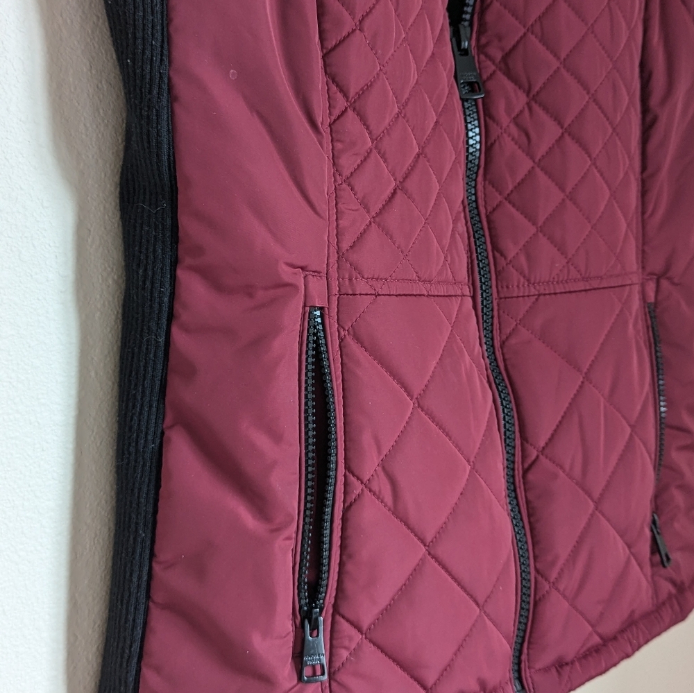 Andrew Marc Red and Black Vest Size S - Picture 2 of 3